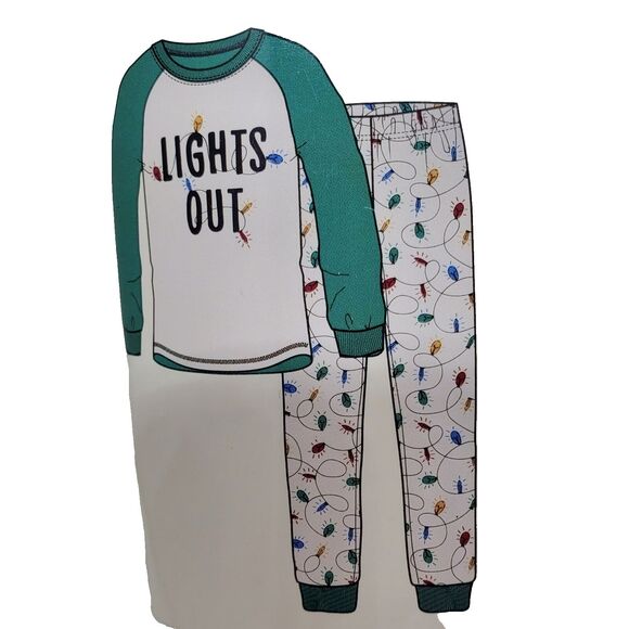 Jellyfish kids 2 Piece Unisex Sleep Set Size 2  Holiday Pj Flame Resistant New - Picture 1 of 6
